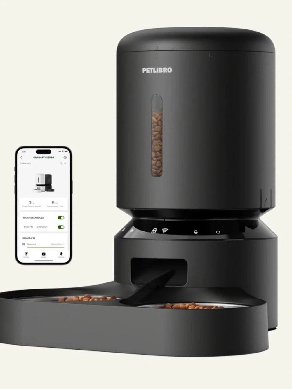 PETLIBRO Granary Smart Feeder Dual Bowl 5G WiFi Automatic Pet Feeder